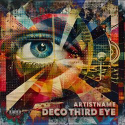 Deco Third Eye Premade Art Deco Album Cover Art Design