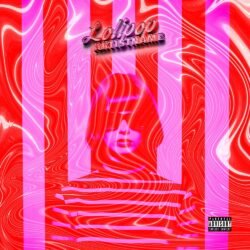 Lollipop premade dream pop cover art design - for Dance-Pop, Electropop Music - style Acid Graphics, Pop Art - in Red, Pink Color
