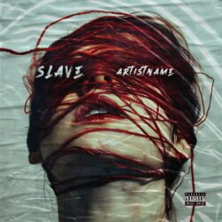 Slave premade alternative rock album cover art design - for Alternative Rock, Dark Pop Music - style Dark Surrealism, Conceptual Art - in Red, Grey Color