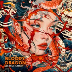 Bloody Dragon Premade Japanese Cover Art Design