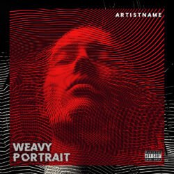 Wavy Portrait Album Cover Art Design