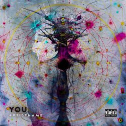 you abstract album cover art design - for Alternative Rock, Ambient Music - style Abstract, Conceptual Art - in Pink, Yellow Color