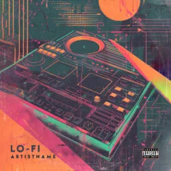 Lo-Fi retro album cover art