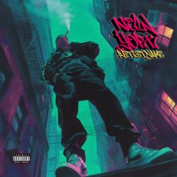 New York OG Hip hop cover art design - for Hip-Hop, Boom Bap Music - style Illustrated, Graffiti - in Green, Pink Color