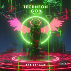 Techneon god edm album cover art design