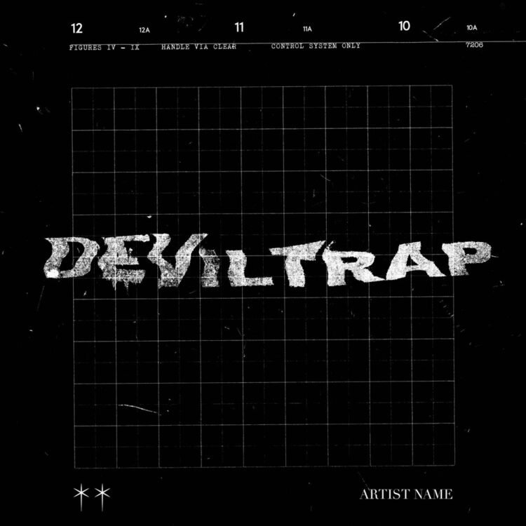 Deviltrap Typography Album Cover Art Design