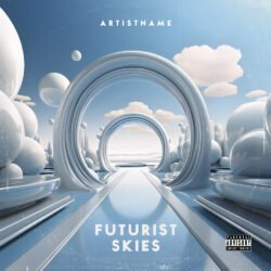 Futurist Skies Cover Art Design