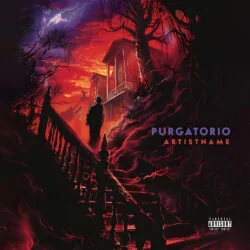 Purgatorio spooky horror cover art design