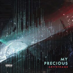 My Precious premade sci-fi cover art - for Electronic, Dark Synth Music - style Abstract, Cyberpunk - in Black, Blue Color
