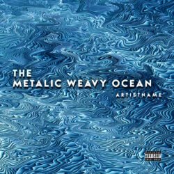 Buy Metallic Wavey Ocean Cover Art Design