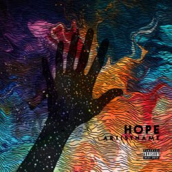 Hope premade cover art design - for Alternative Rock, Ambient Music - style Abstract, Psychedelic Art - in Red, Orange Color
