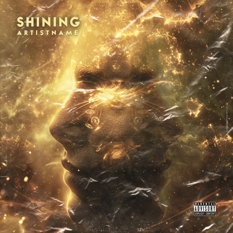 Shining Premade Cosmic Album Cover Art Design