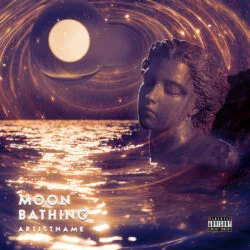 Moon Bathing Album Cover Art Design