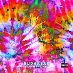 Buddha Bar premade cover art design - for Ambient, Chillout Music - Psychedelic Art, Digital Painting Style - in Pink, Yellow Color