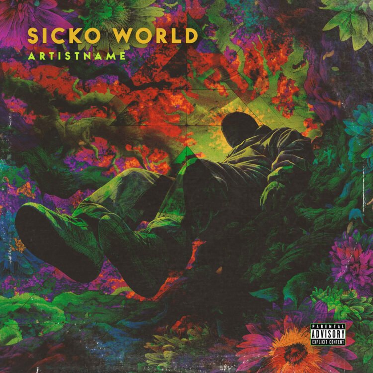 Sicko World Psychedelic Premade Cover Art