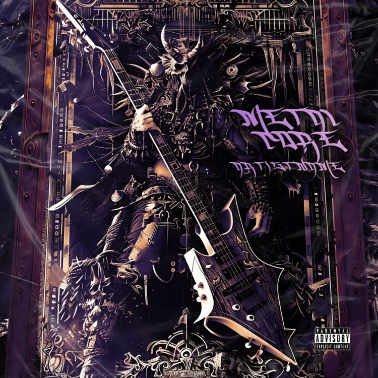 Metalcore Goth Horror Album Cover Art