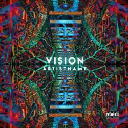 Vision Psychedelic Trance Album Cover Art Design