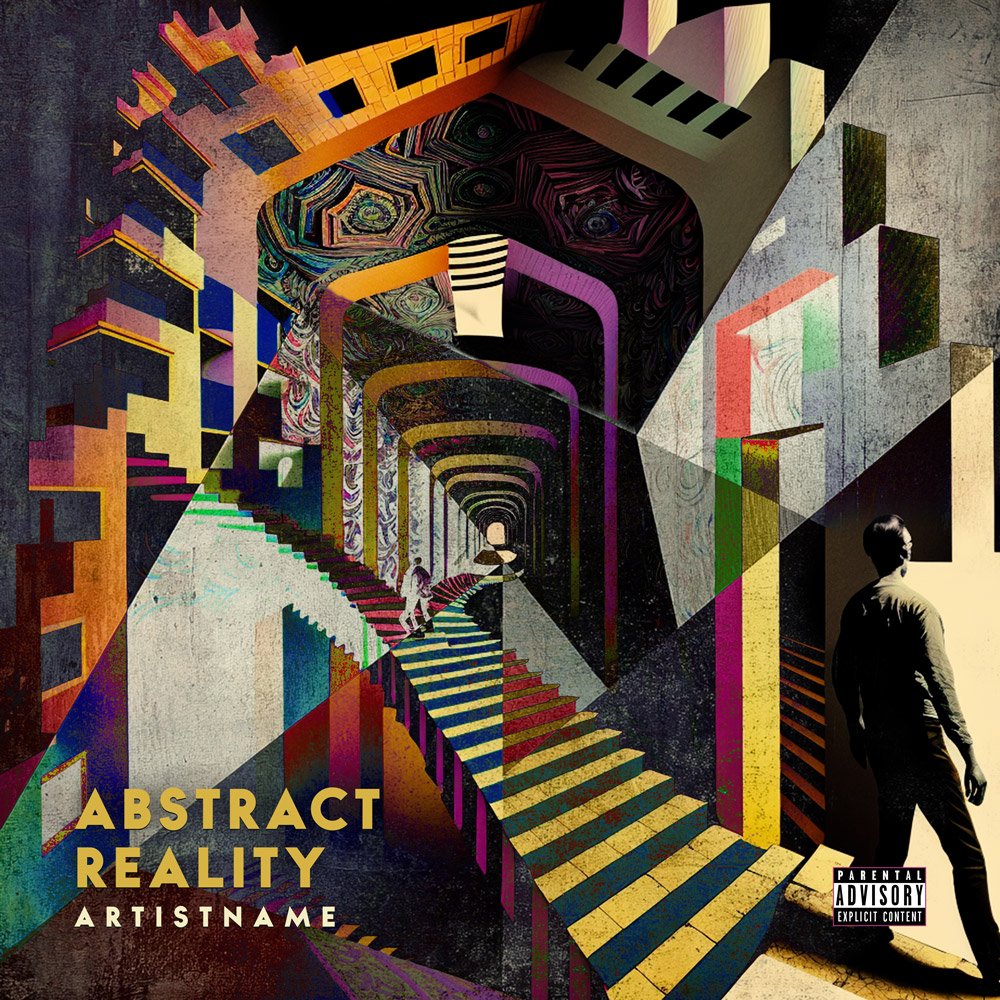 Abstract Reality Progressive Electronic Album Cover Art Abstract Reality Progressive Electronic Album Cover Art