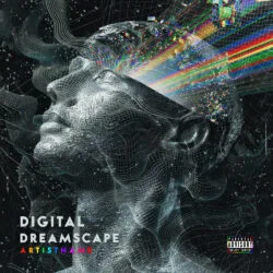 Digital Dreamscape Electronic Album Cover Art Design