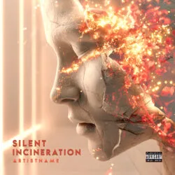 Silent Incineration Dark Abstract Concept Album Cover Art