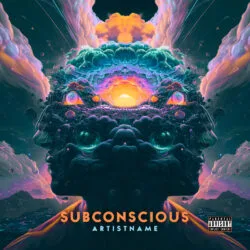 Subconscious Psychedelic Trance Album Cover Art Design