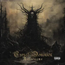 Cursed Dominion Black Metal Album Cover Art Design