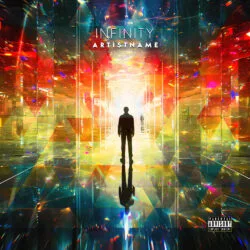 Infinity Surreal Electronic Music Album Cover Art