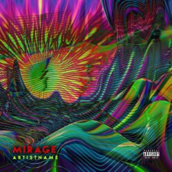 Mirage Psychedelic Glitch Electronic Cover Art For Sale