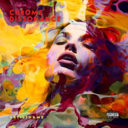 Chrome Dissonance Abstract Electronic Music Album Cover Art