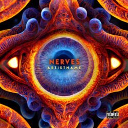 Nerves Psychedelic Electronic Industrial Rock Metal Album Cover Art