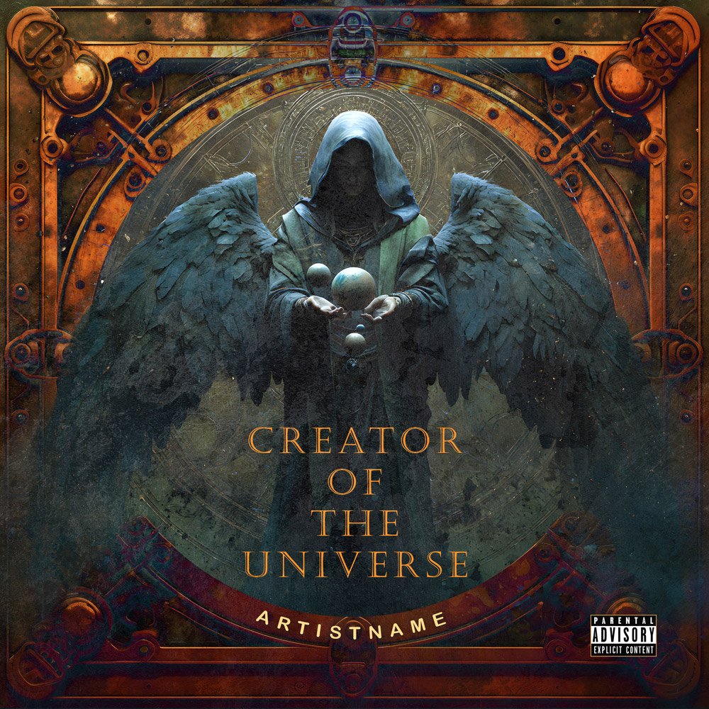 Dark Fantasy Creator Of The Universe Album Cover Art Dark Fantasy Creator Of The Universe Album Cover Art