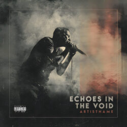 Echoes In The Void Alternative Rock Album Cover Art - for Alternative Rock, Hard Rock Music - Chiaroscuro, Cinematic Style Style - in Black, Grey Color