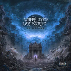 Where Gods Lay Buried Epic Dark Fantasy Metal Album Cover Art