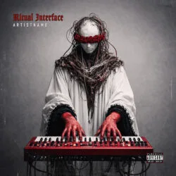 Ritual Interface Dark Electronic Album Cover Art Design