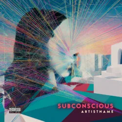 Subconscious Abstract Glitch Art Album Cover