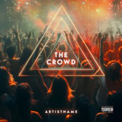 The Crowd Festival Energy Edm Concert Cover Art Design