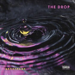 The Drop Liquid Ripple Abstract Album Cover Art Design