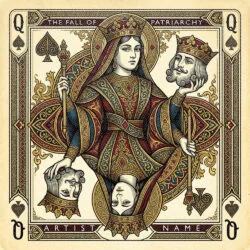 The Fall Of Patriarchy Tarot Spade Cover Art