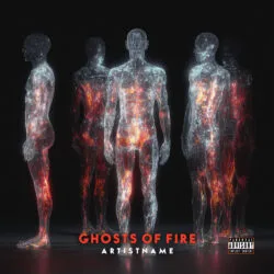 Ghosts Of Fire Metal Album Cover Art
