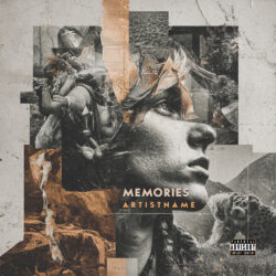 Memories Album Cover Art Indie Pop Vintage Collage - for Indie Rock, Alternative Rock Music - Collage, Vintage Style Style - in Brown, Grey