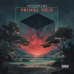 Primal Void Surreal Psychedelic Rock Album Cover Art