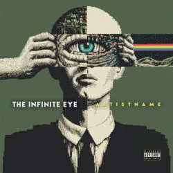 Infinite Eye Surreal Psychedelic Glitch Art