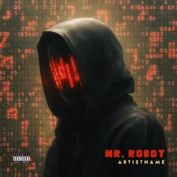 Mr Robot Cyberpunk Hacker Album Cover Art