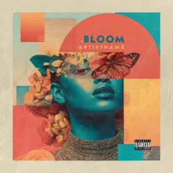 Bloom Abstract Collage Album Cover Art Design