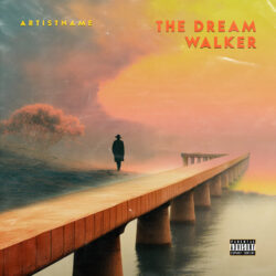 Dream Walker Exclusive Digital Art Design - Digital Art, Cinematic Style Style - in Orange & Yellow - for Ambient, Dream Pop Music