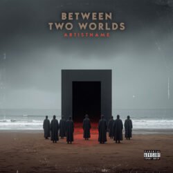 Between Two Worlds Album Cover Art Minimalist Surreal Dark Ambient