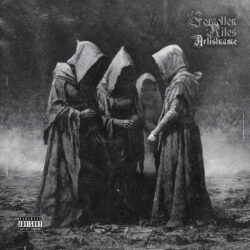 Forgotten Rites Black Metal Album Cover Art - Dark Fantasy, Gothic Art Style - in Black & Grey - for Black Metal, Death Metal Music