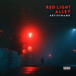 Red Light Alley Synthwave Cyberpunk Premade Cover Artwork