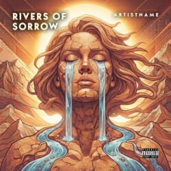 Rivers Of Sorrow Cover Art For Metal Rock Fantasy Podcasting