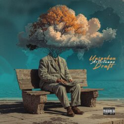 Unspoken Draft Surreal Abstract Retro Album Cover Art